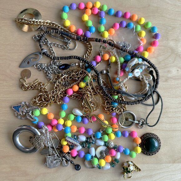 Jewelry Making Lot 4.5 lbs Fashion Costume Jewelry - Picture 5 of 9